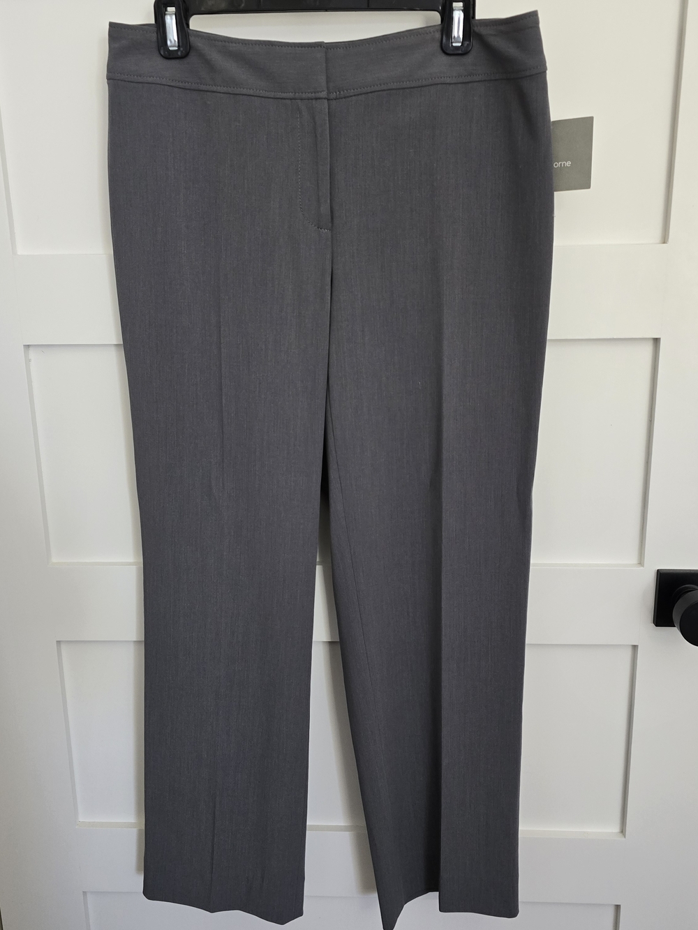 Liz Claiborne Women's Gray Straight-Leg Dress Pants Trousers. Size 10